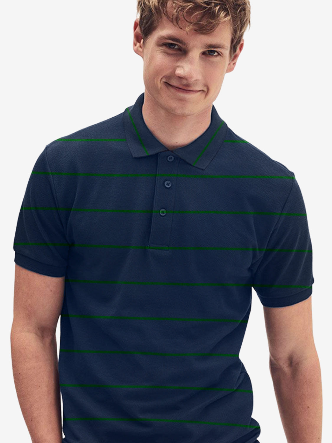 Navy stripe Polo Shirt for Men