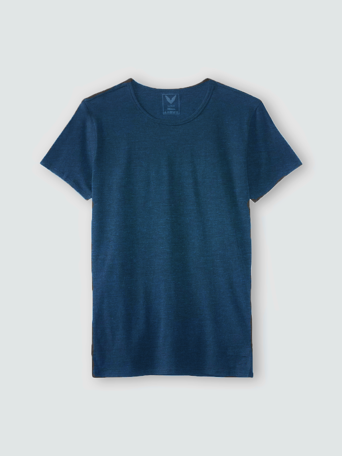 Blue Mesh Stripes Short Sleeve T-Shirt