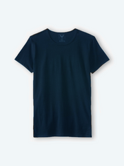 Navy Lycra Short Sleeve T-Shirt (Stretchable)