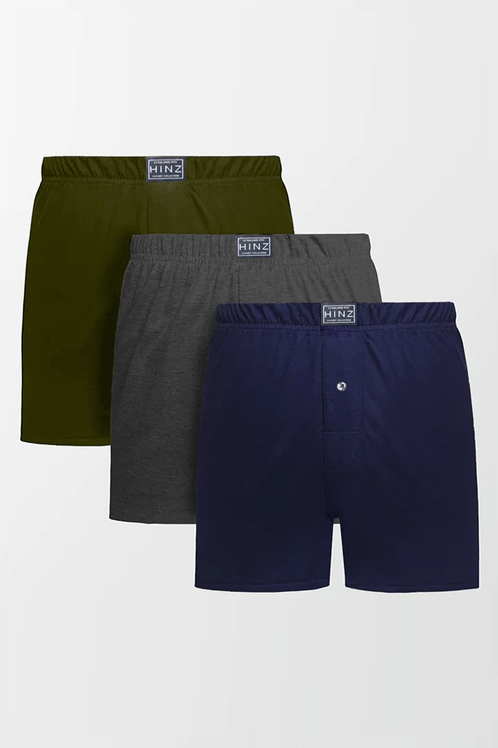 Men's Jersey  Boxer Shorts - PACK OF 3 COLORS TF