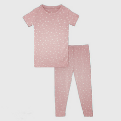 Girls T-shirt and Trouser (Powder Pink Stars)