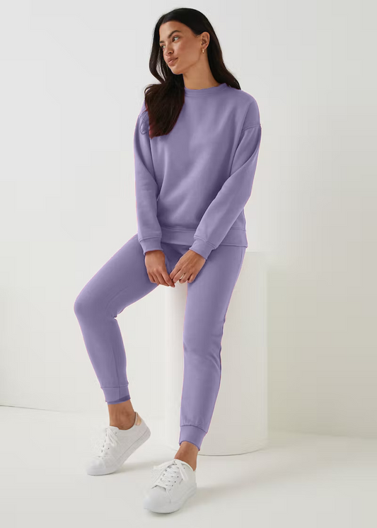 Lilac Sweatshirt & Tapered Joggers