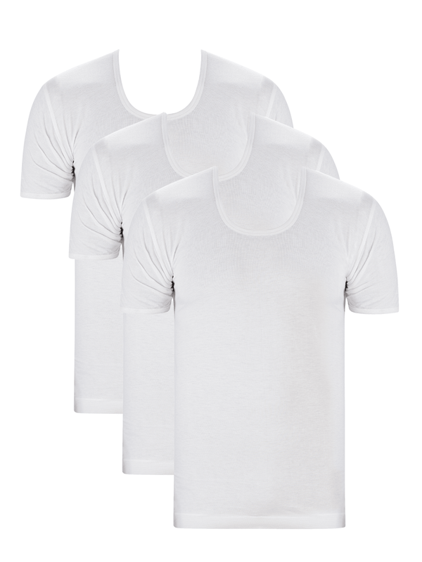 white baniyan for men half Sleeves Vest Gift (Pack of 3) - Hinz Knit
