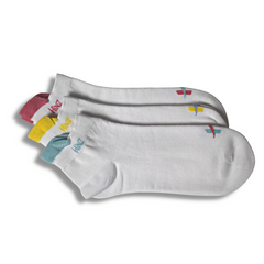 Assorted Plain Women Ankle Sneaker Socks