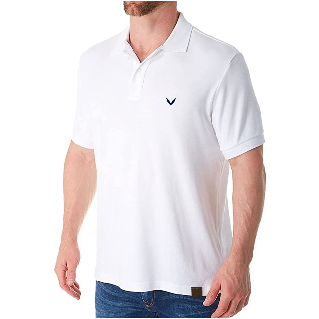 Men's Polo Shirts (Export Quality) White - Front